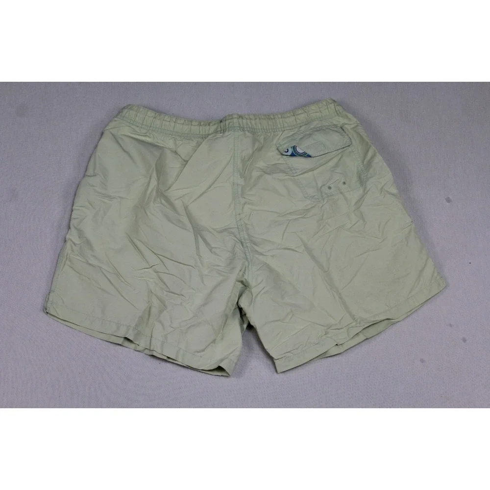 Peter Millar Men Green Board Shorts Summer Beach Casual Size Large